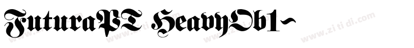 FuturaPT HeavyOb1字体转换